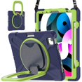 thumbnail image 5 of Funda a juego para iPad Air4 de 10,9 pulgadas con correa para el hombro, soporte de anilla ajustable grande, portalápices y protección contra golpes., 5 of 5