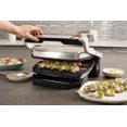 thumbnail image 3 of T-fal OptiGrill+ Stainless Steel Non-Stick Grill With Automatic Sensor Cooking Technology, 3 of 5