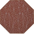 thumbnail image 1 of Indoor Outdoor custom size area rugs made in USA pattern Geometrical comes in Ten colors and Nine shapes rectangular,round,square,runners,oval,hexagon,octagon,half round - Rust, 6' Octagon Area Rugs, 1 of 1
