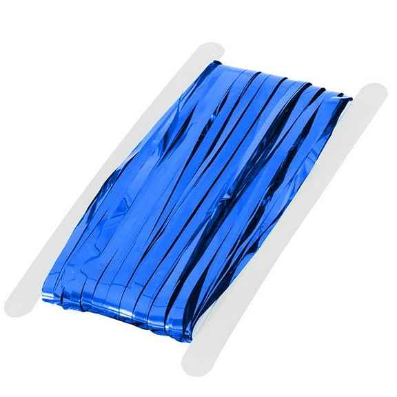 BNNG Silver Metallic Tinsel Foil Fringe Curtains,1x2m Party Streamer Curtains for Birthday Party Decorations, Halloween Decor, Foil Curtain Backdrop for Party Curtains Metal Shimmer Curtain