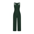 thumbnail image 5 of Women's Dressy Jumpsuits Women's Casual Fashion Solid Color Loose Wide Leg Jumpsuit Lightweight Womens Pants Jumpsuit Womens Pants Casual Dress Pants Women, 5 of 5