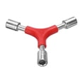 thumbnail image 3 of Clé en Forme de Y 3 Voies 8mm 9mm 10mm Clé Hexagonale Intérieure Portable pour Vélo, Rouge, 3 of 7