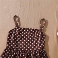 thumbnail image 7 of ZXLBBD Girls' Elegant Summer Polka Dot High Waist Sleeveless Dress with Long Sleeve Cardigan Fashion Party Wedding Clothing Sets,Brown,Size 10 Y-11 Y, 7 of 7