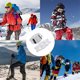 thumbnail image 5 of Tacos de hielo antideslizantes para calzado | Tracción de crampones de 5 garras para nieve y hielo | Cadenas elásticas ajustables y antideslizantes para hombre y mujer | Agarre de seguridad invernal, 5 of 7