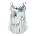 thumbnail image 4 of Lindreshi Womens Tank Tops Summer Trendy 2024 Women's Spring and Summer New Tank Eyelet Embroidery Scoop Neck Fashion Print Casual Fashion Top, 4 of 6
