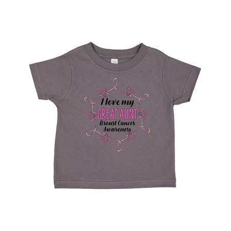 

Inktastic I Love My Great Aunt- Breast Cancer Awareness Gift Toddler Boy or Toddler Girl T-Shirt