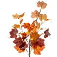 thumbnail image 2 of Vickerman 60" Artificial Orange Fall Maple Leaf Garland, 2 of 4