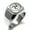 Silver, variant on Stainless Steel Celtic Triskelion Three Legged Isle of Man Engraved Square Flat Top Biker Style Polished Signet Ring