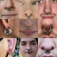 thumbnail image 5 of QQTDFG Big Size Internally Threaded Nose Ring Stainelss Steel Captive Bead Ring Jewelry-Style-B (00G-10mm&16mm), 5 of 9