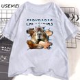 thumbnail image 3 of Capybara-Camiseta con estampado de animales para hombre y mujer, camisa informal de algodón de manga corta con cuello redondo, ropa de calle estética, 3 of 5