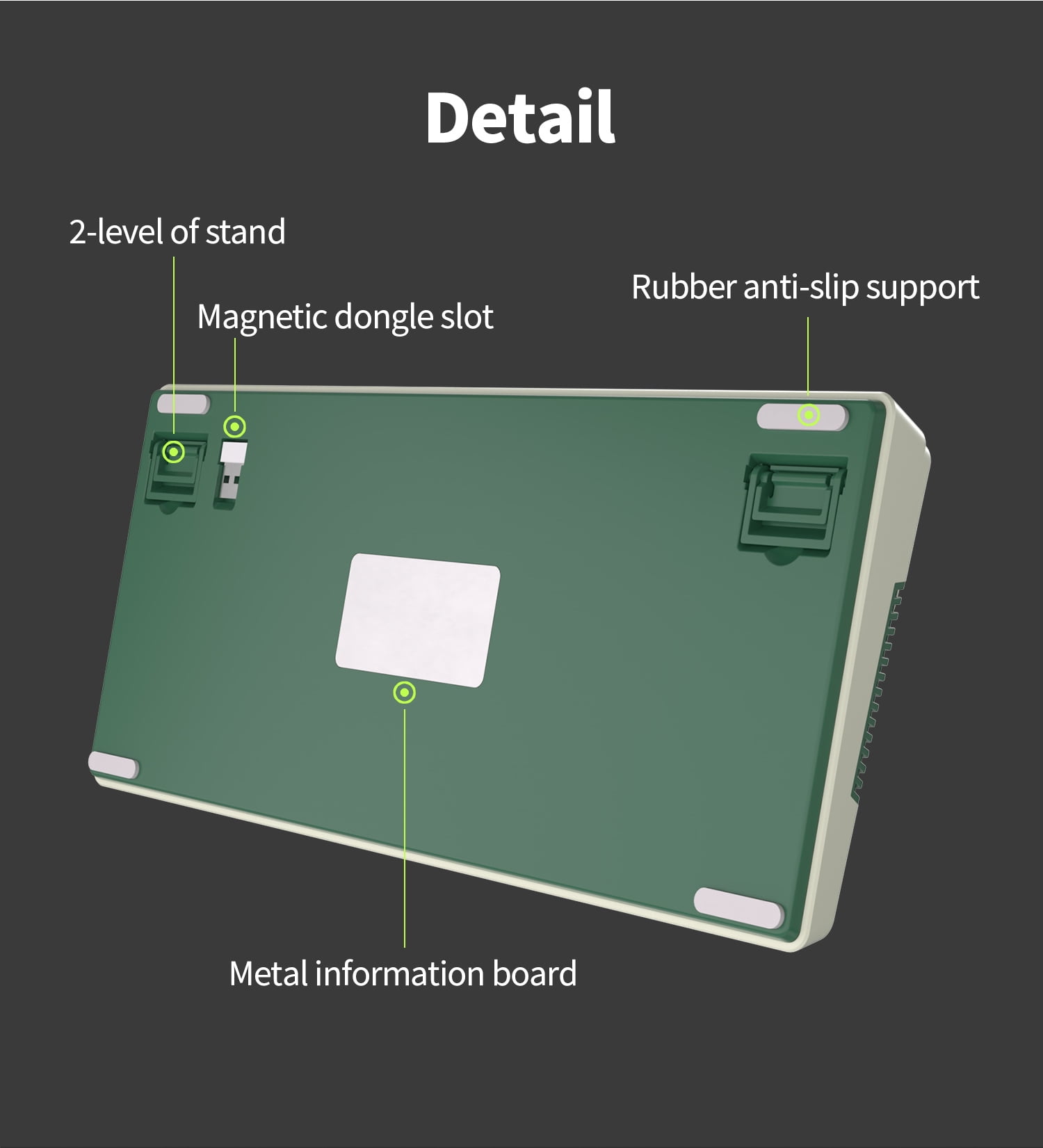 RK ROYAL KLUDGE H81 Hot Swappable Mechanical Keyboard Triple Mode 2.4G Bluetooth USB-C Knob Control Wireless Gaming Keyboard Gasket Mounted with RGB Backlit SkyCyan Switch 75% Layout 81 Keys Green
