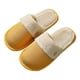 thumbnail image 2 of Zapatillas de invierno con punta cerrada para mujer, toboganes de felpa para el hogar, pantuflas planas de algodón a prueba de agua cálidas Wmkox8yii  hj789, 2 of 8