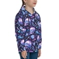 thumbnail image 3 of Daiia Blue Skull Crystal for Boys Fashion Hoodies & Sweatshirts with Kangaroo Pocket,Hooded Sweatshirt for Kid, Breathable& Moisture Wicking-Large, 3 of 6