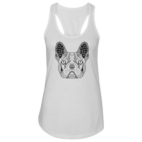 French Bulldog Sketch Tank Women -Image by Shutterstock, Female x-Small