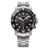Wenger Swiss Army Men's 01.0643.117 Seaforce Black Dial Watch 43mm MSRP $410