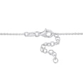 thumbnail image 2 of Miabella Double Heart Charm Necklace in Sterling Silver, 2 of 5