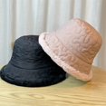 thumbnail image 5 of CoCopeaunts Reversible Bucket Hats Double Sided Fisherman Hat Keep Warm Winter Fluffy Basin Hat Thickened Windproof Cold Proof, 5 of 8