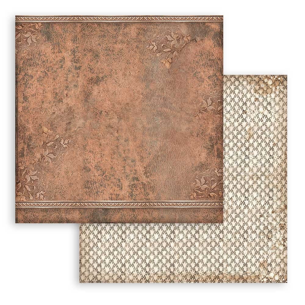 Stamperia Backgrounds Double-Sided Paper Pad 12"X12" 10/Pkg-Vintage Library, 10 Designs/1 Each