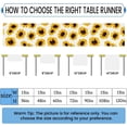 thumbnail image 2 of Sunflower Pattern Table Runner Linen Style 13x90 Inches Rustic Farmhouse Table Runner Kitchen Dining Table Decoration for Wedding Birthday Party Christmas, 2 of 6