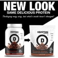 thumbnail image 3 of Devotion Nutrition Protein Powder Brownie Batter – 20g Whey Isolate & Casein Protein Blend – No Added Sugar, Low Carb, Gluten-Free, Keto-Friendly, 1g MCT, Kosher – 2lb Pouch, 3 of 9