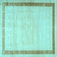 thumbnail image 1 of Ahgly Company Indoor Square Persian Light Blue Traditional Area Rugs, 4' Square, 1 of 4