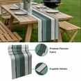 thumbnail image 4 of Green Gray White Table Runner - 72 Inch Long, Kitchen Dining Table Runner Dresser Scarves, Country Vintage Gradient Wooden Plank Farmhouse Decor for Coffee Tables Wedding Party Banquet, 4 of 7