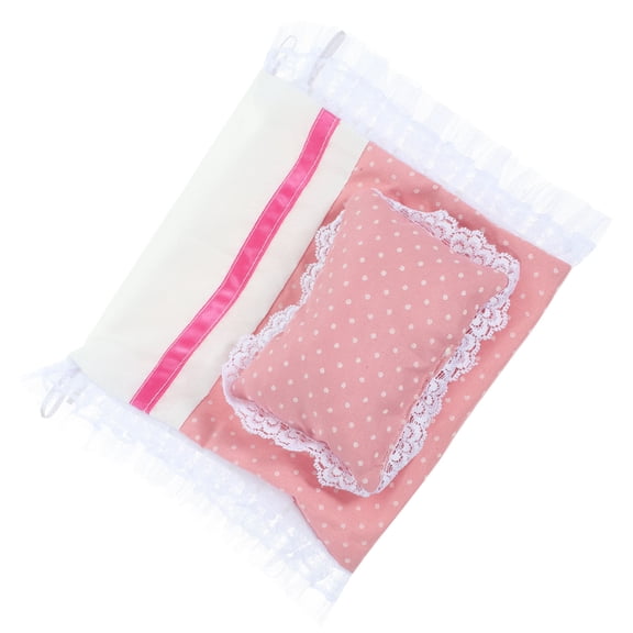 Homoyoyo Cotton Cloth Bedding Set for Dollhouse Miniature Design Realistic Appearance Accessories