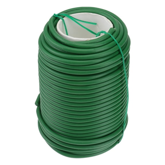 WORGEOUS  Rubber Coated Wire Ties Green Garden Plant Straps