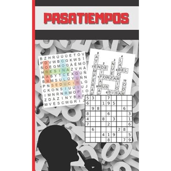 Pre-Owned Pasatiempos: Formato Bolsillo - Tamao Especial Viaje O Vacaciones. Sudokus, Crucigramas Y Sopas de Letras Con Varios Niveles de Dificultad. Incluye Soluciones. (Paperback)