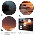 thumbnail image 3 of Designart "Over The Dominican Sunrise painting" Nautical & Beach Floater Framed Wall Decor, 3 of 7