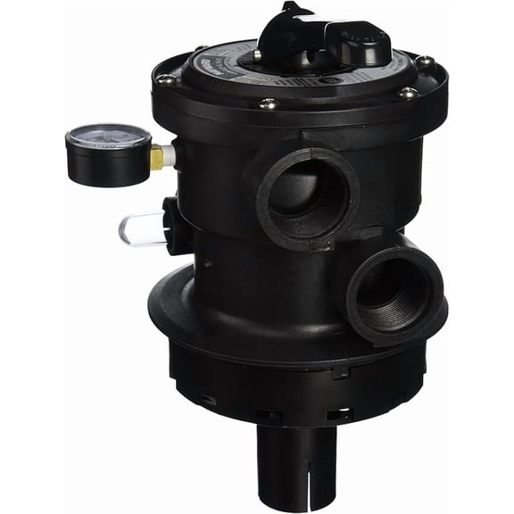SP0714T VariFlo Top-Mount Multiport Valve, Black