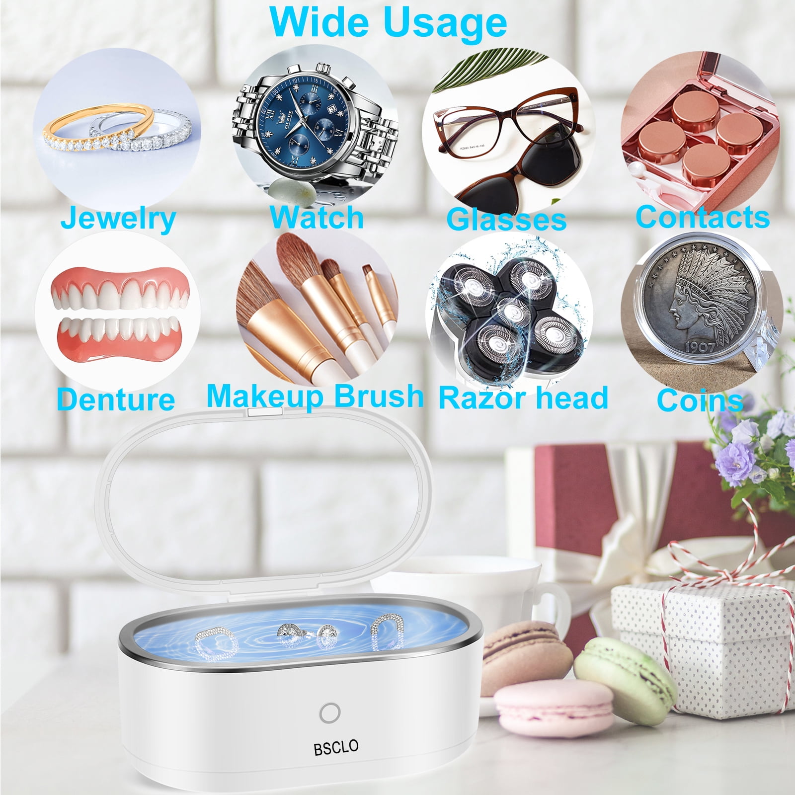 Jewlery Ultrasonic Cleaner, High Efficiency, 100 ml