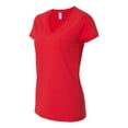 thumbnail image 2 of Fruit of the Loom Ladies' 4.7 oz. Sofspun® Jersey Junior V-Neck T-Shirt, 2 of 5