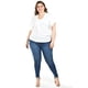 thumbnail image 5 of Blusa con moño al frente Roman Fashion /Tallas Extras, 1874 (Blanco) blanco 36, 5 of 6