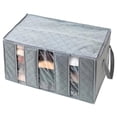 thumbnail image 1 of Bolsa de almacenamiento de ropa de carbón de bambú de 65 l, bolsa de almacenamiento de ropa de cama de edredón, organizador LingWen 9024715737854, 1 of 1