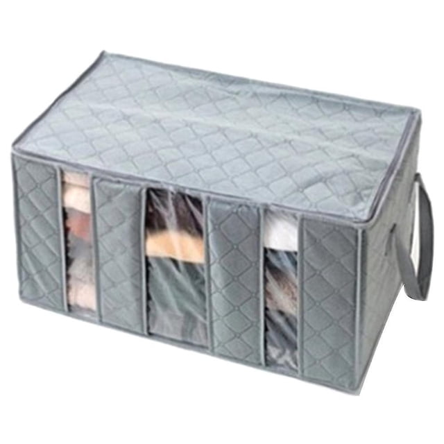 Bolsa de almacenamiento de ropa de carbón de bambú de 65 l, bolsa de almacenamiento de ropa de cama de edredón, organizador LingWen 9024715737854