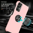 thumbnail image 2 of for Samsung Galaxy A32 5G Case, 360° Rotatable Ring Holder Kickstand Dual Layer Military-Grade Drop Tested Protection Support Car Holder Mount Magnetic Absorbing Bumper Phone Case, Rosegold, 2 of 7