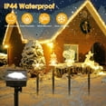 thumbnail image 5 of Christmas Decor Stake Lights Outdoor, Teqhome 5Pcs Solar Stake Light IP44 Waterproof Landscape Lights, Reindeer Snowflake Bell Christmas Tree Santa Claus Light Xmas Pathway Lights (Mix), 5 of 12