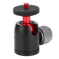 thumbnail image 2 of Vertical 90° Rotation Durable Mini Ball Head Ball Head Adapter, For Cameras Light Stands Flash Tripods, 2 of 8