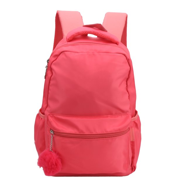 Mochila elegante portátil de viaje para estudiantes, bolso escolar sencillo para niños, regalo de cumpleaños, color rojo
