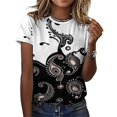 thumbnail image 3 of Paisley T-Shirts Casual T-Shirt Short Sleeve Women Trendy Tshirt Beach Custom Tops, 3 of 5