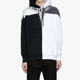 thumbnail image 3 of Sudadera con capucha para hombre y mujer con estampado de alas de plumas y retazos en blanco y negro de Marcelo B para otoño/invierno, 3 of 5