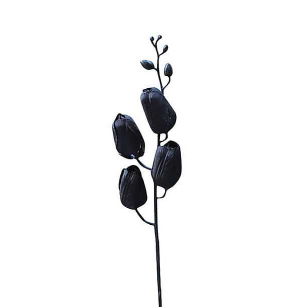 Ramo de flores artificiales de 4 puntas seda negra accesorio de fotografía para el hogar y boda decoración de flores artificiales ANGGREK Otros