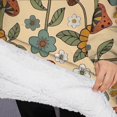 thumbnail image 3 of Oversized Wearable Blanket Hoodie,Colorful Mushroom Flower Light Pattern Sherpa Blanket Hoodie with Super Pockets,Super Warm Fuzzy Pullover for Women & Men, 3 of 6