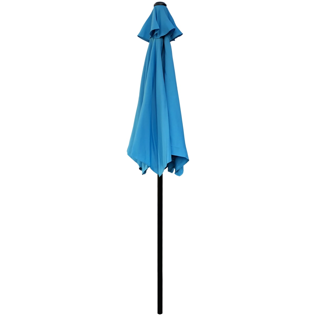 Abble 7.5ft Patio Umbrella with Crank Outdoor Market Umbrella with 6 Ribs for Garden Deck Backyard Pool, Aqua