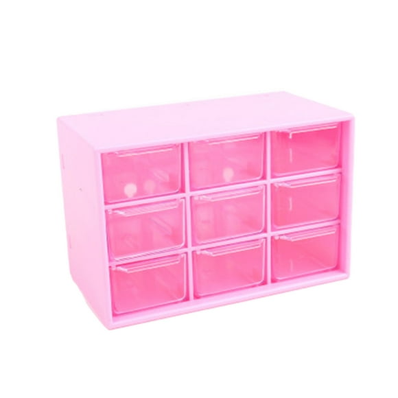 Seitruly Cajón de almacenamiento Jiugongge: mano de obra meticulosa y organizador moderno de piezas pequeñas Feadily Carpetas de archivos Rosa roja Rejilla de Nueve Palacios