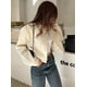 thumbnail image 3 of HDIMM-Chaqueta Bomber con bolsillos para mujer, abrigo informal Vintage de manga larga, prendas de vestir exteriores, novedad de primavera, 2023, 3 of 4