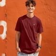 thumbnail image 4 of Dalix Lil Alien Heavyweight Soft Tee Short Sleeve Cotton Shirt Mens in Brick Red S Small, 4 of 5