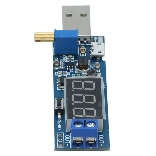 Module d'Alimentation, 3W Arrêt à une Touche Haute Efficacité Stockage d'État USB Convertisseur Boost DC-DC pour Réparation de Compteurs pour Ingénieurs pour Instruments Débogage