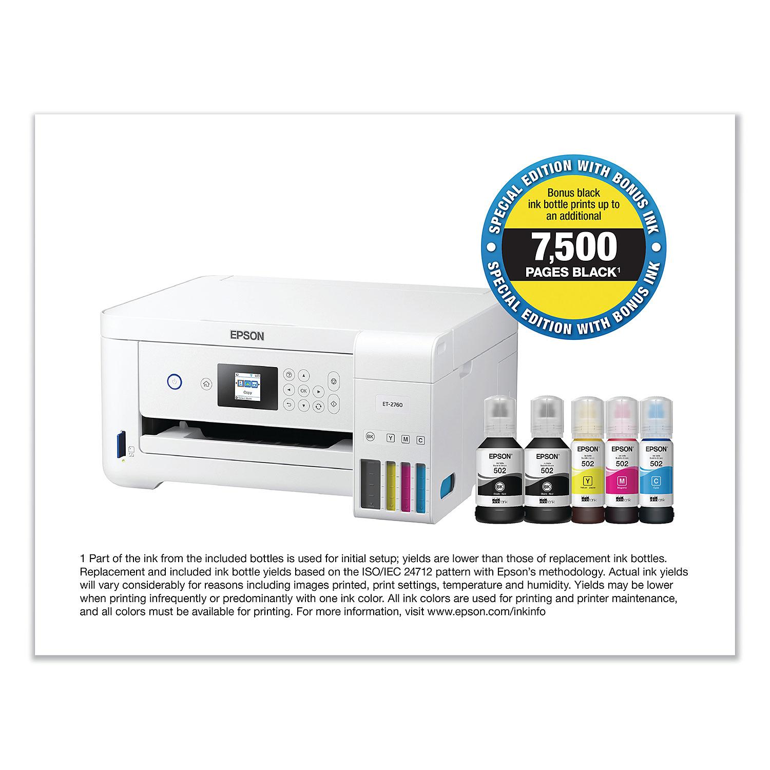epson ecotank 2760 special edition